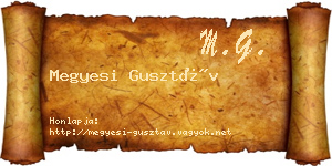 Megyesi Gusztáv névjegykártya